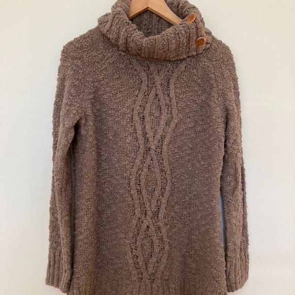 Textured knit cowl tunic sweater by Moth (Anthropologie) size M - Picture 2 of 3
